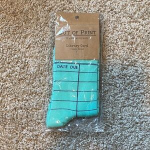 Out of Print Mint Green Socks